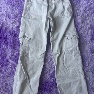 Abercrombie Kids Light Gray Cargo Jeans